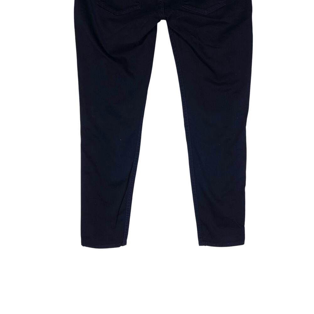 Hudson Lou Lou Tuxedo Skinny Jeans 26 Black Orange Stripe Contrast Preppy Bold - Picture 11 of 13